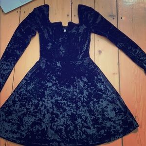 velvet skater dress